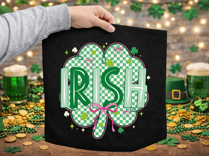 Preppy Irish Clover St Patrick's Day PNG Sublimation