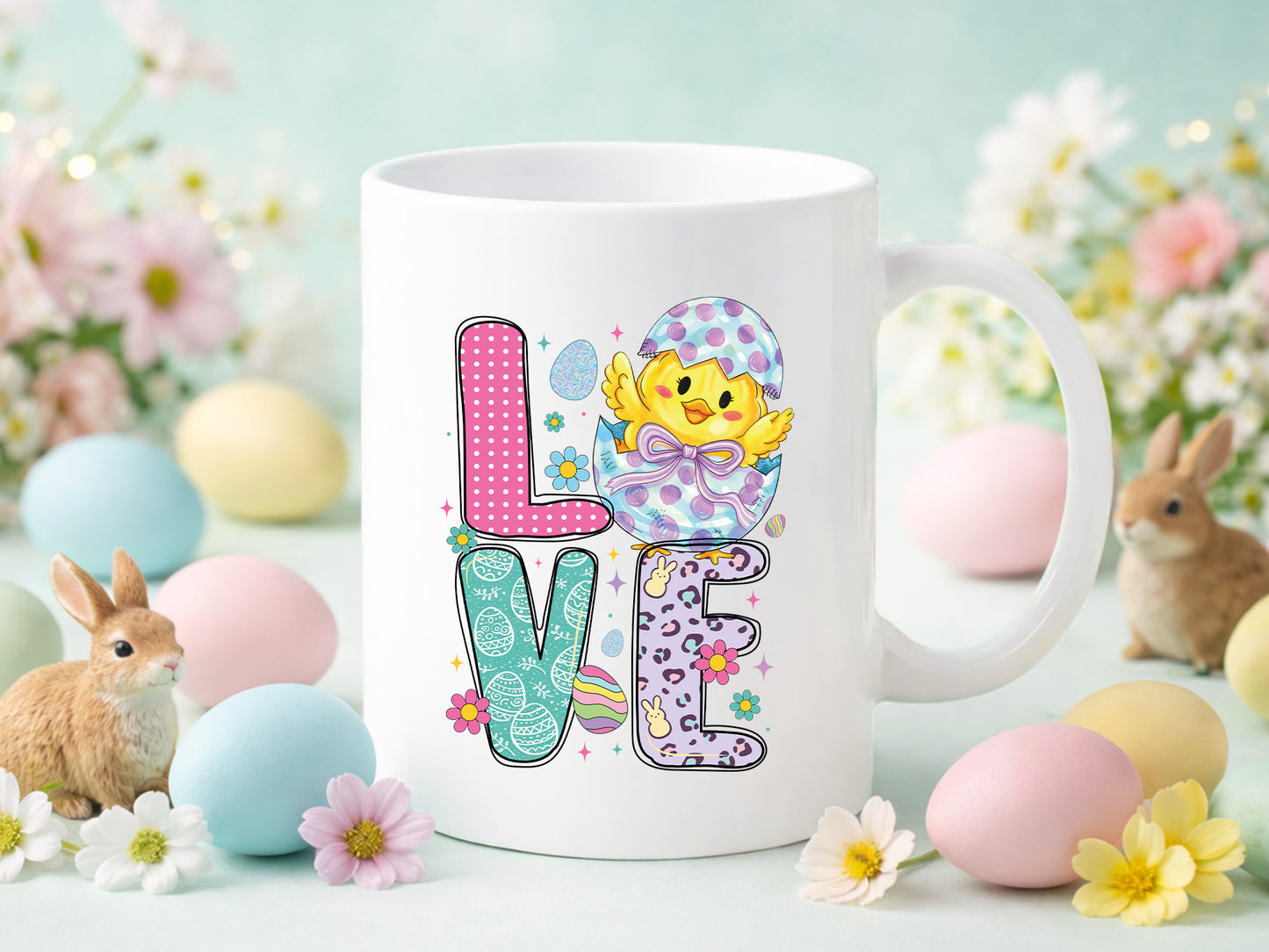 Preppy Love Easter PNG Sublimation Print