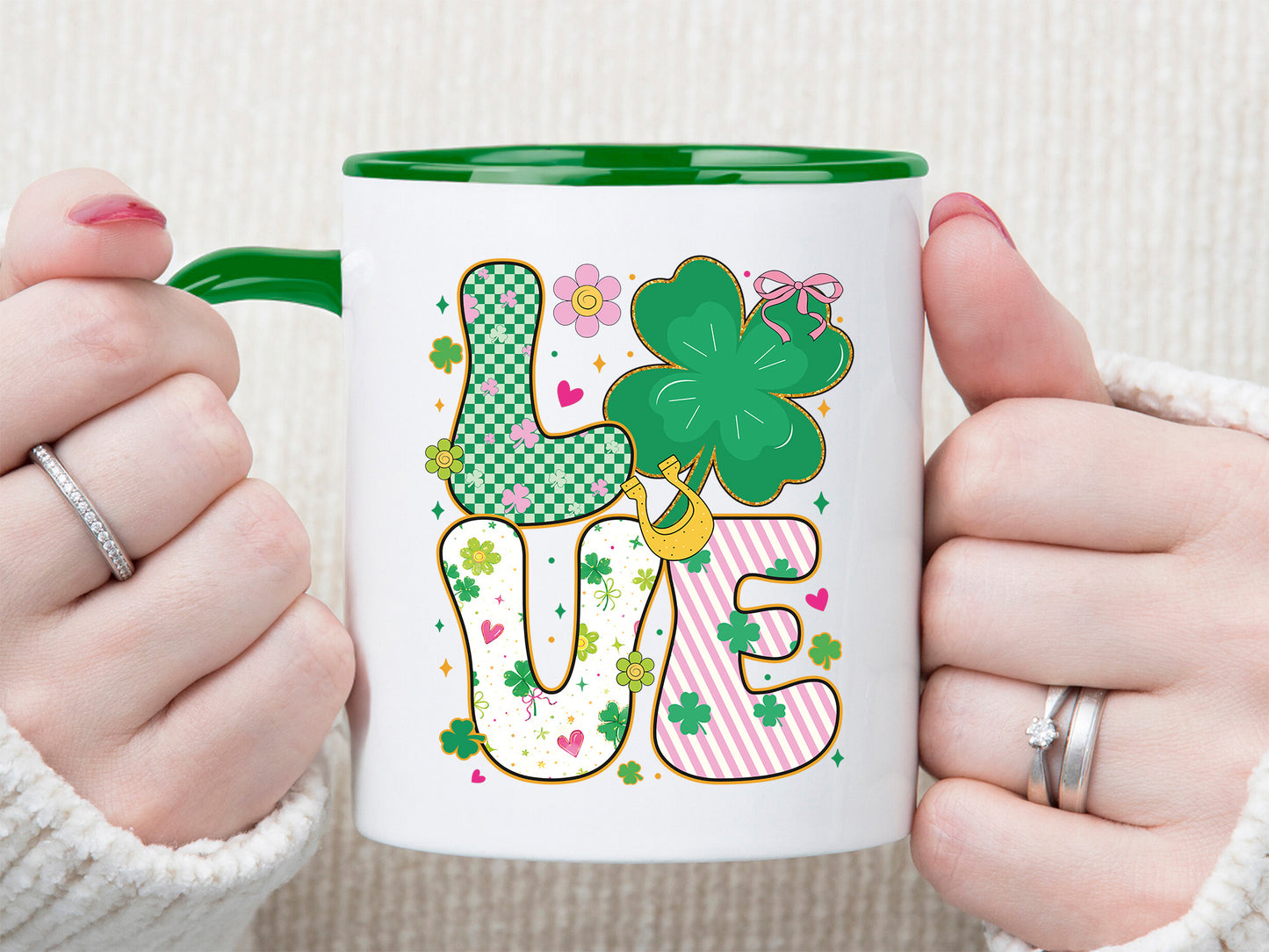Preppy Love St Patrick's Day Sublimation Print