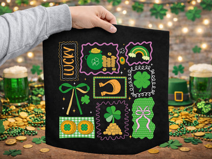 Preppy Lucky St Patrick's Day Sublimation Print