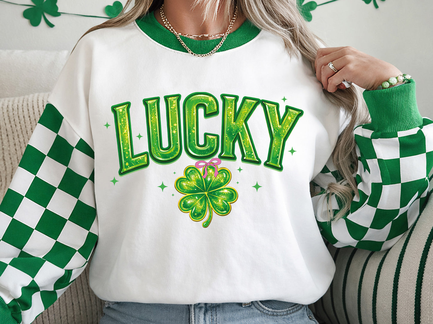 Preppy Lucky St Patrick's Sublimation Transfer