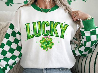 Preppy Lucky St Patrick's Sublimation Transfer
