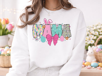 Preppy Mama Easter Sublimation Design