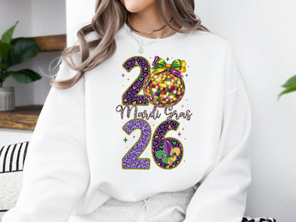 Preppy Mardi Gras 2026 Sublimation PNG