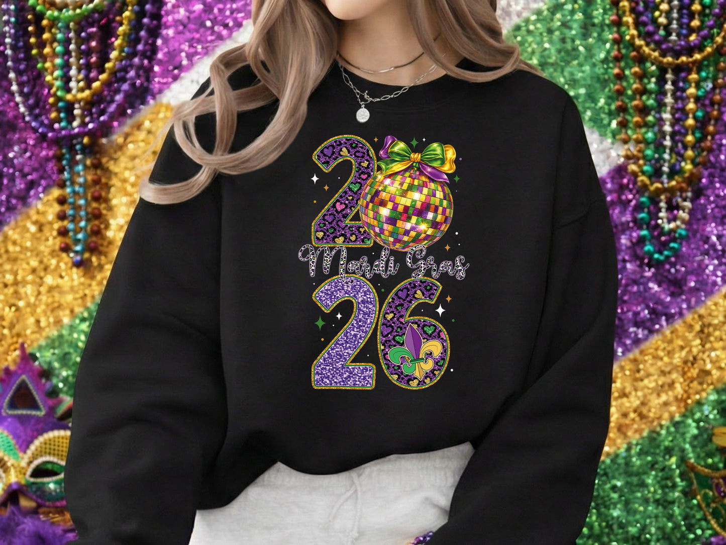 Preppy Mardi Gras 2026 Sublimation PNG