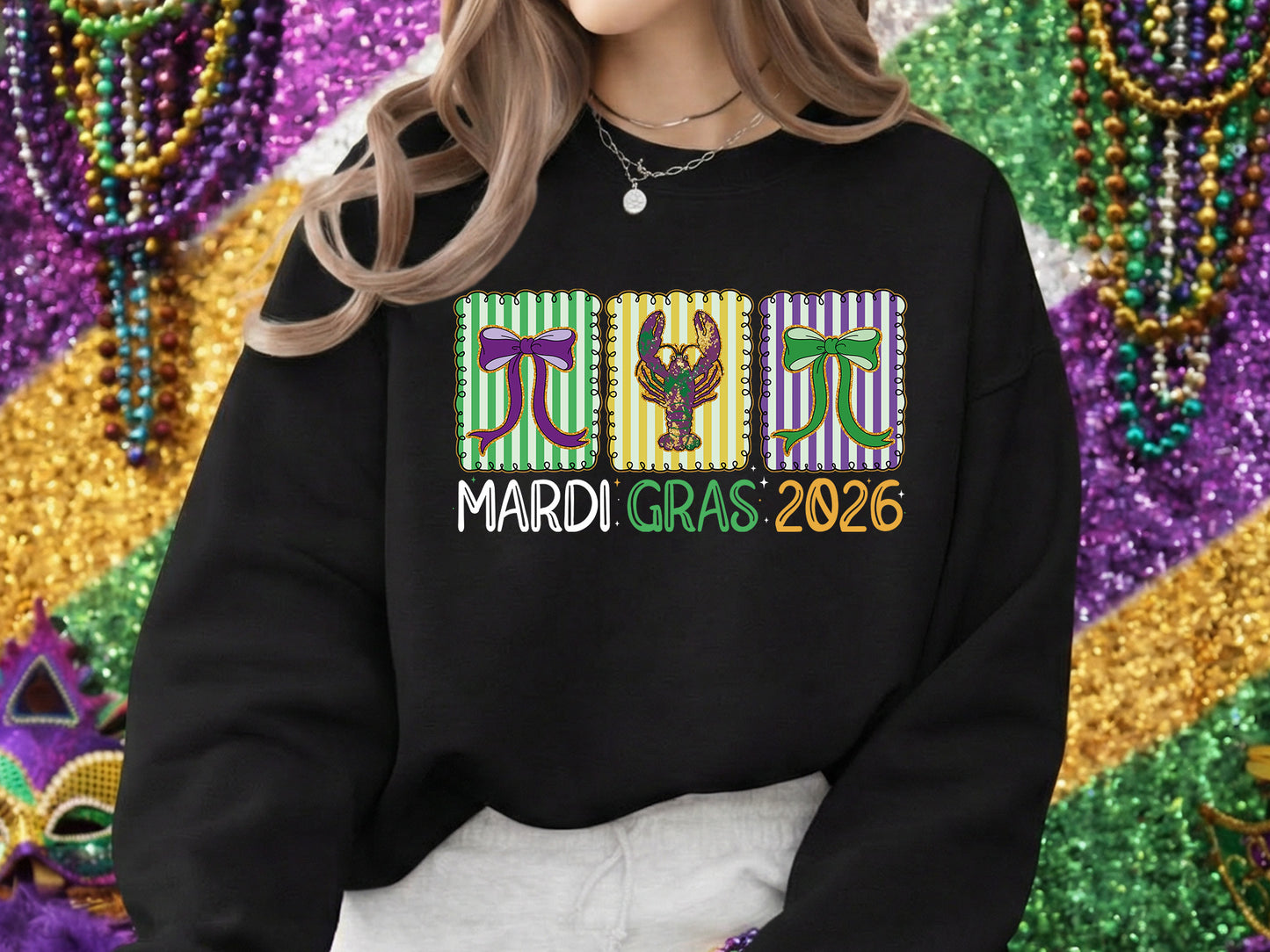 Preppy Mardi Gras 2026 Sublimation Print