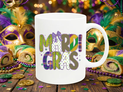 Preppy Mardi Gras Sublimation Design