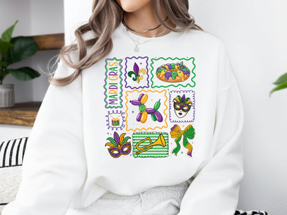 Preppy Mardi Gras Sublimation Transfer