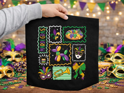 Preppy Mardi Gras Sublimation Transfer