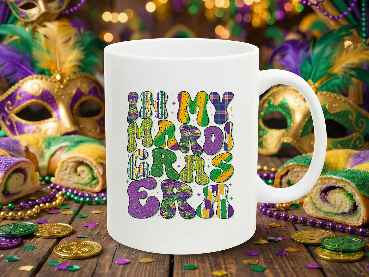 Preppy Retro In My Mardi Gras Era Sublimation