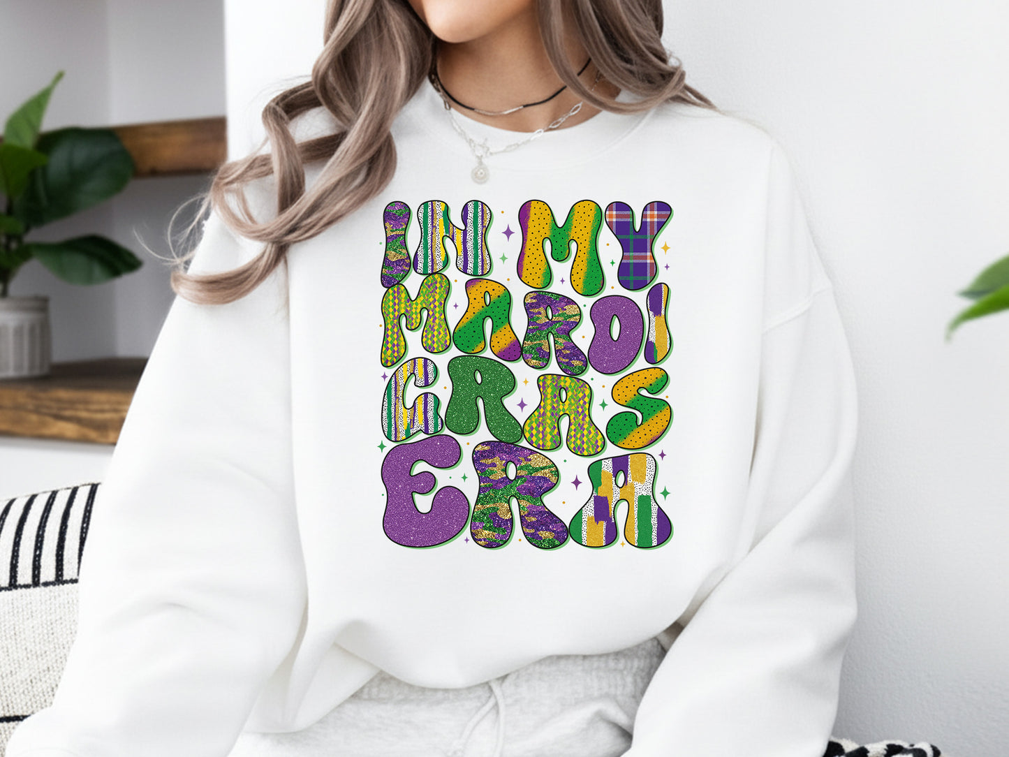 Preppy Retro In My Mardi Gras Era Sublimation