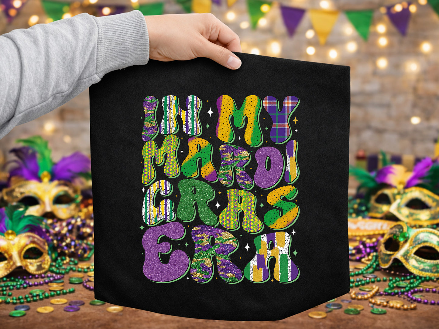 Preppy Retro In My Mardi Gras Era Sublimation