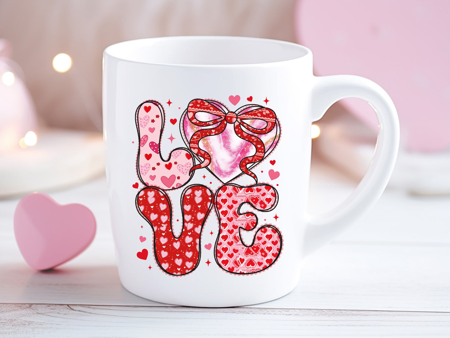 Preppy Retro Love Valentine Sublimation PNG