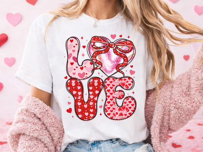 Preppy Retro Love Valentine Sublimation PNG