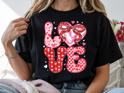 Preppy Retro Love Valentine Sublimation PNG