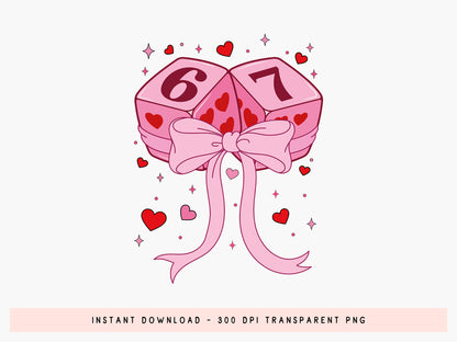 Preppy Valentine Playing Card Sublimation PNG