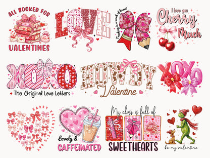 Preppy Valentine Sublimation Designs Bundle