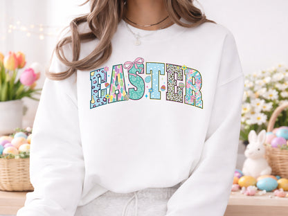 Preppy Varsity Easter Sublimation Print