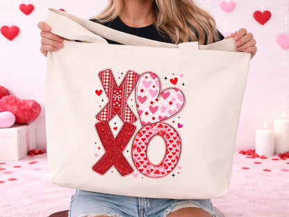 Preppy Xoxo Valentine's Day Sublimation Print