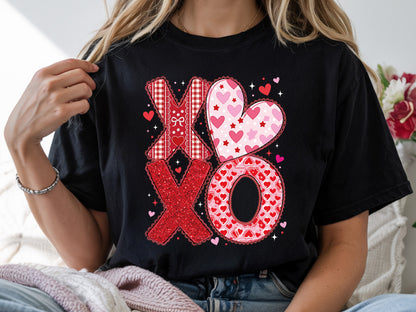 Preppy Xoxo Valentine's Day Sublimation Print