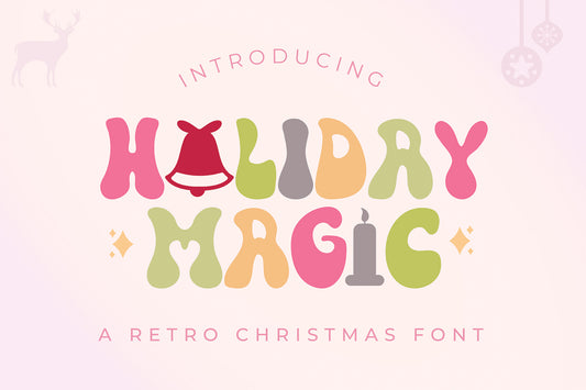 Holiday Magic - A Retro Christmas Font