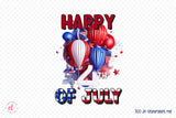 Happy 4th of July PNG Sublimation Design