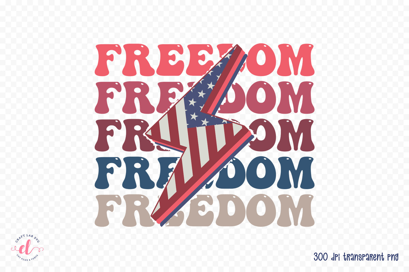 Retro 4th of July Sublimation - Freedom PNG