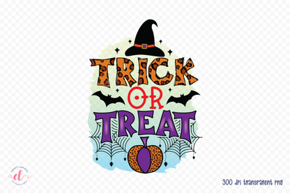 Trick or Treat, Halloween Sublimation Design