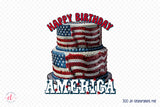 4th of July PNG Sublimation | Happy Birthday America
