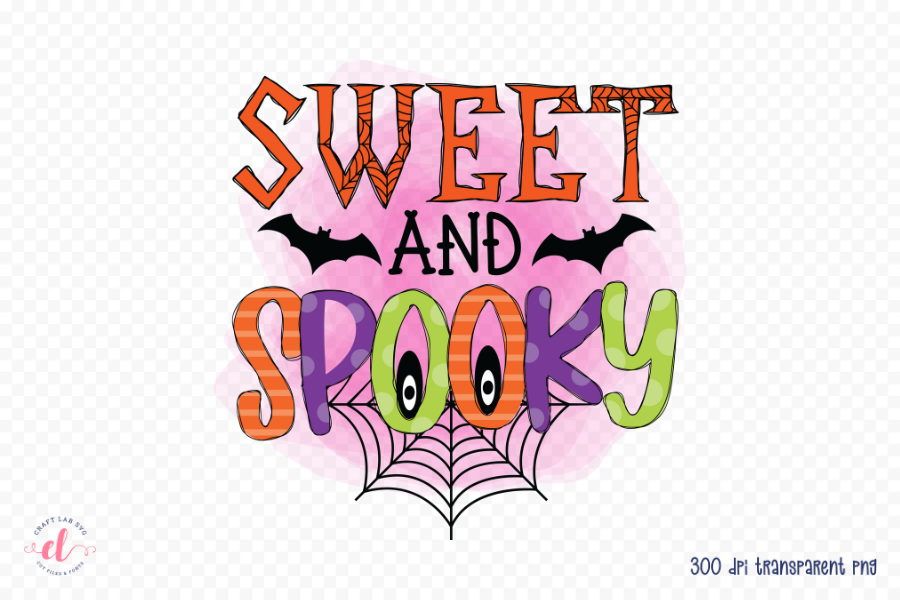Sweet and Spooky - Halloween Sublimation Design