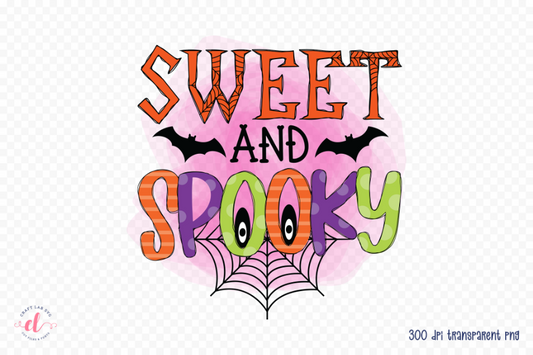 Sweet and Spooky - Halloween Sublimation Design