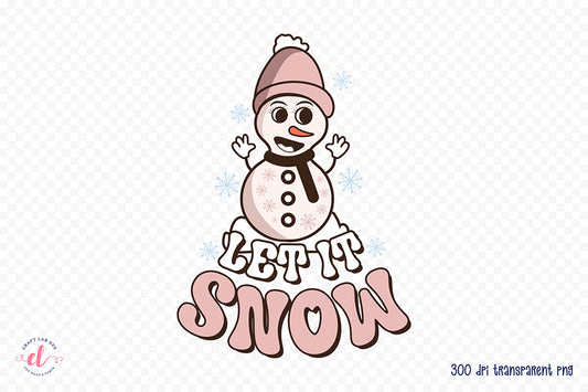 Let It Snow | Groovy Christmas Sublimation