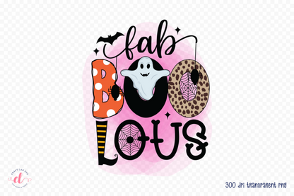 Fab Boo Lous, Halloween Sublimation Design