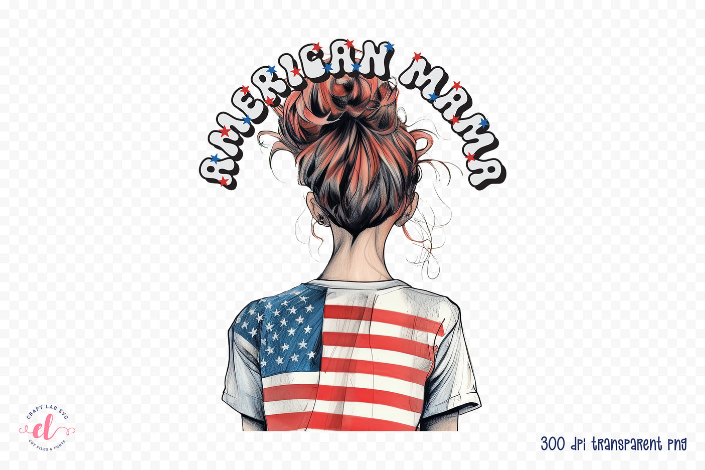 4th of July Sublimation Design | American Mama