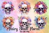 Fairy Skull Floral Sublimation Bundle