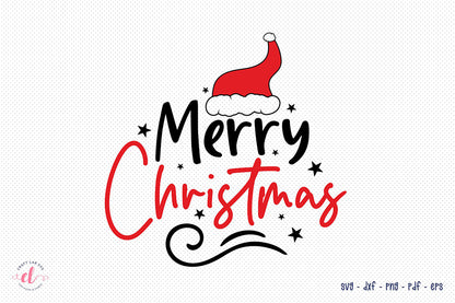 Christmas SVG - Merry Christmas Cut File