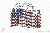 4th of July Retro PNG | God Bless America