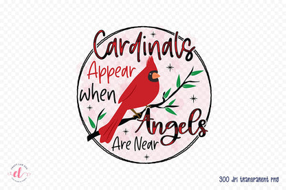 Christmas Cardinal PNG Sublimation Design