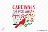 Christmas Cardinal Sublimation Design PNG