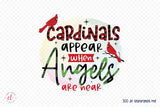 Cardinals Appear When Angels are Near PNG Sublimation