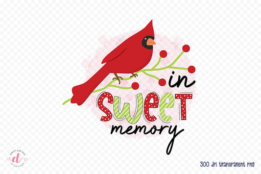 In Sweet Memory, Christmas Cardinal PNG