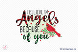 I Believe in Angels Because of You, Christmas Cardinal PNG