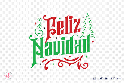 Feliz Navidad SVG, Christmas SVG Design