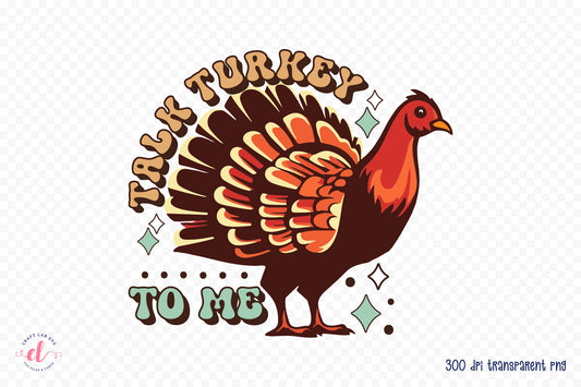 Retro Thanksgiving Sublimation Design