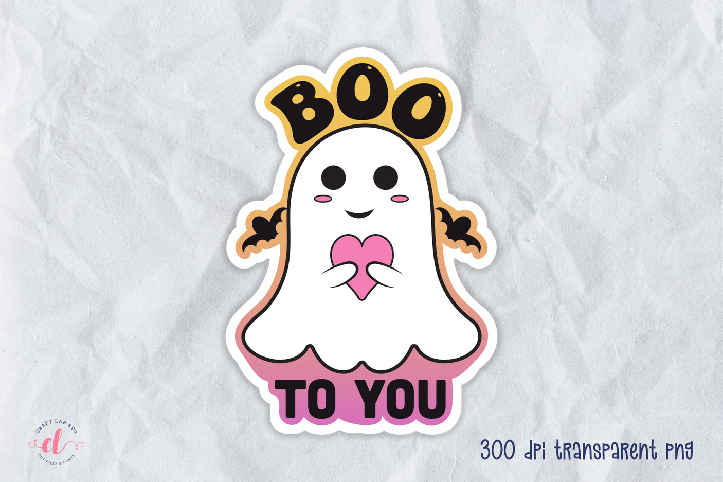 Boo to You - Halloween Printable Sticker