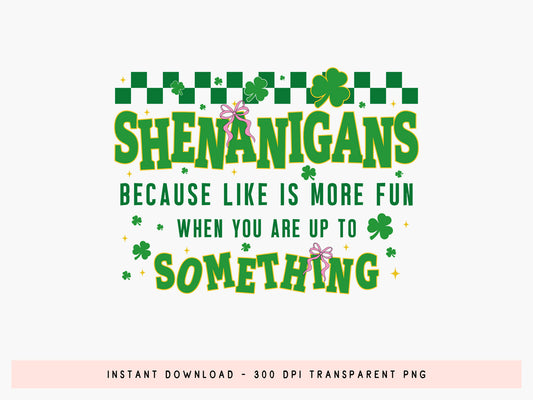 Preppy St Patrick's Day Sublimation Transfer