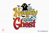 Halloween PNG Sublimation, Naughty Little Ghost