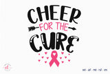 Breast Cancer SVG, Cheer for the Cure SVG