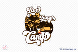 Retro Camping PNG - Live Laugh Camp