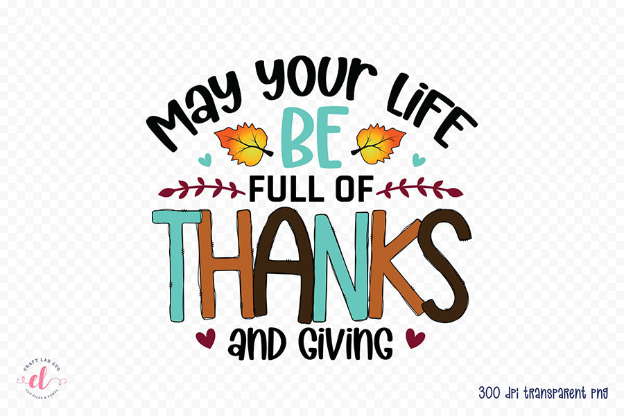 Thanksgiving PNG Sublimation Design